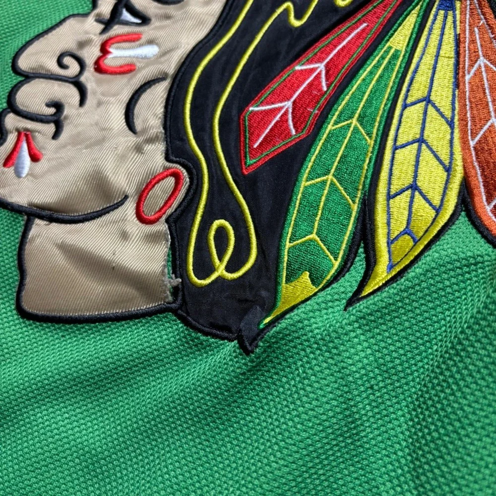 Reebok NHL Chicago Blackhawks Patrick Kane 88 St Patricks Day Green Jersey L - Picture 4 of 7